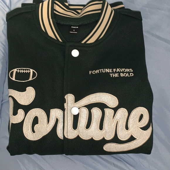 🏆Green &white Varsity Jacket - Picture 5 of 5